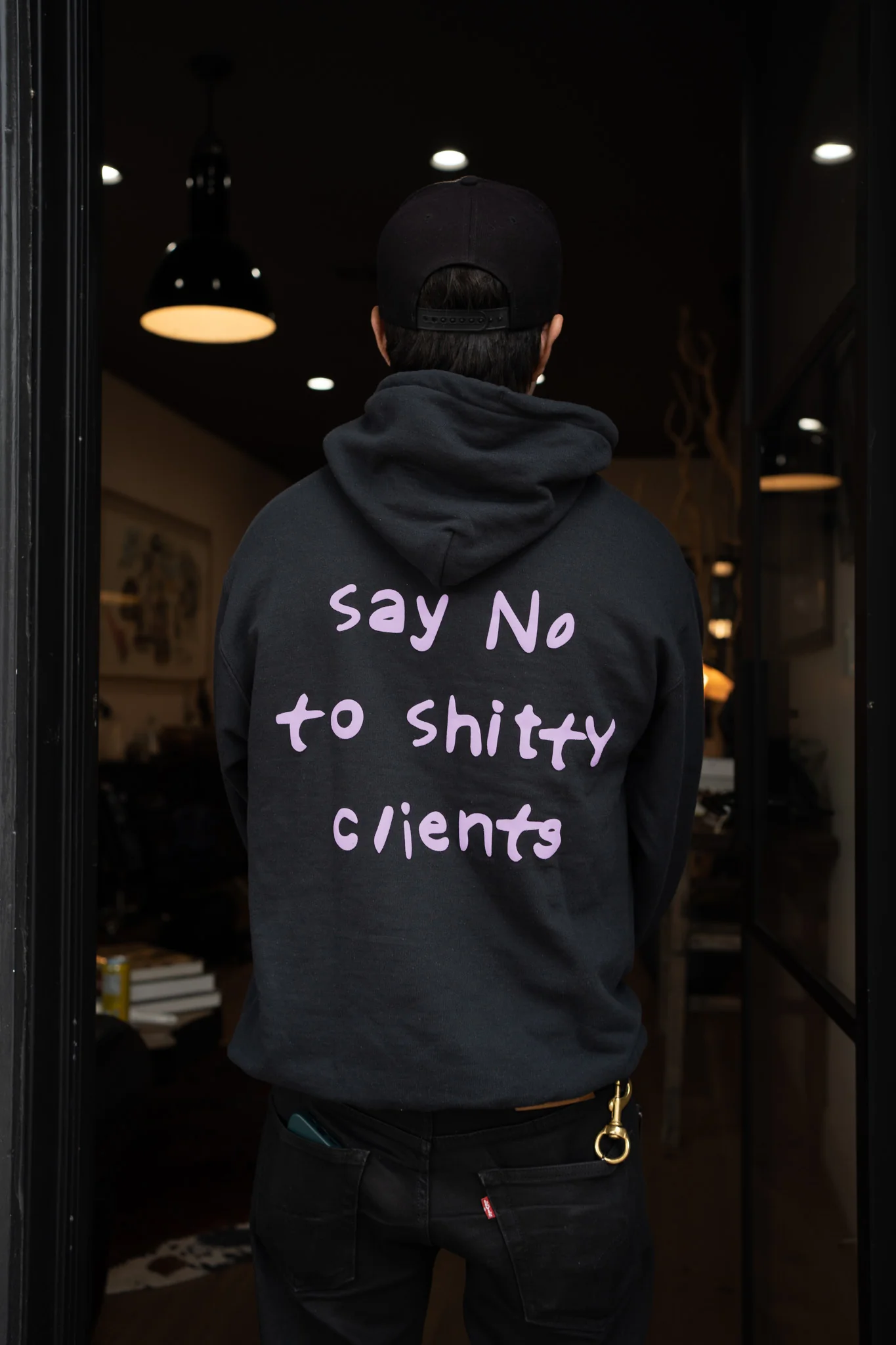 "No Shitty Clients" Hoodie - Image 7